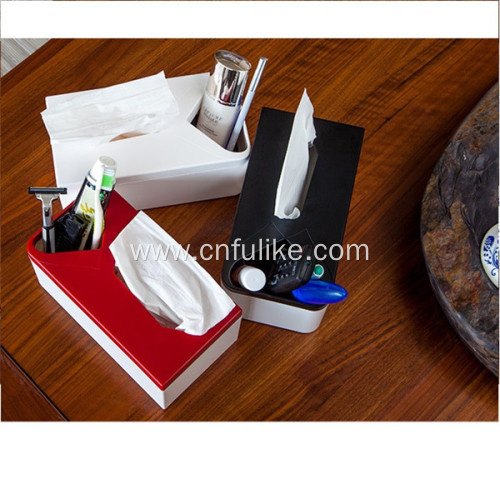 Multifunction Tissue Box Cover Holder Desk Storage Box